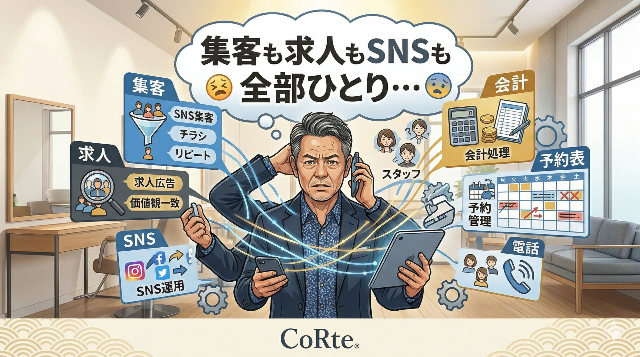 美容室オーナーの悩み